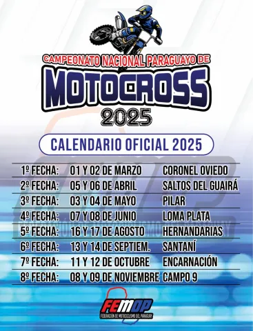 ¡Explora las Sedes del Motocross Paraguayo 2025!